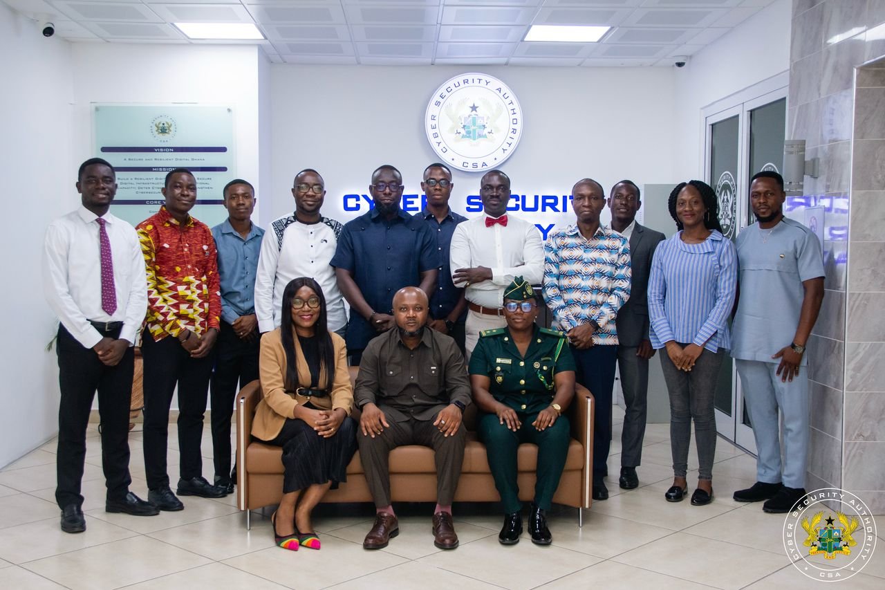Group photo at the Cyber Security Authority